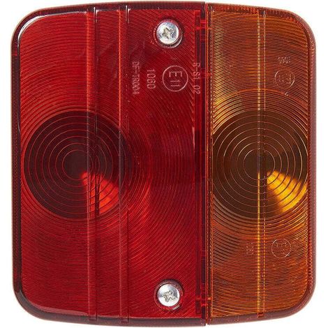 Feu arrière 4 fonctions 98x104 mm avec ampoules incluses, pièce de remplacement pour éclairage arrière de véhicule, fixation standard, lot complet prêt à installer (1/5)