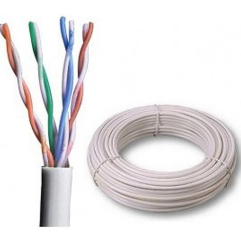 Trade Shop - Cable De Red Utp Cat6 En Carrete De 100 Metros Techno - (1/2)
