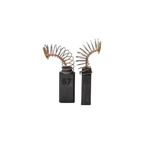 Jeu De 2 Charbons Adaptable Pour Bosch. Dimensions: 6,35 X 6,35 X 14,5mm.