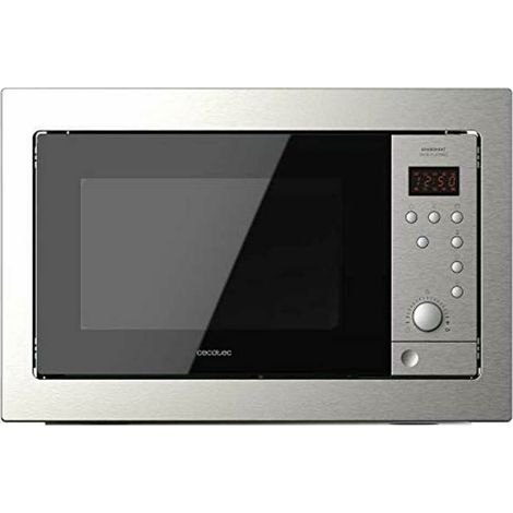 Cecotec – Micro-ondes encastrable 25L 900W – Gril 1000W – 8 fonctions préréglées – Décongélation rapide – Plateau tournant 26,8 cm (1/5)