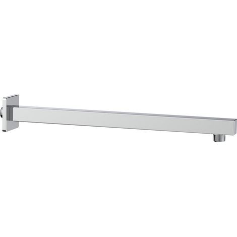Braccio doccia quadrato lungo 40 cm con rosone (1/4)