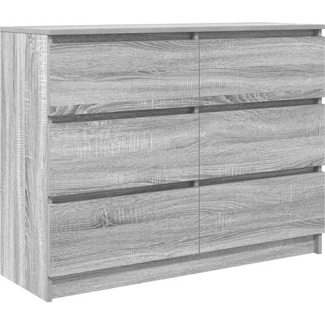 Sideboard Grey Sonoma 100x35x76 cm Engineered Wood vidaXL (1/5)