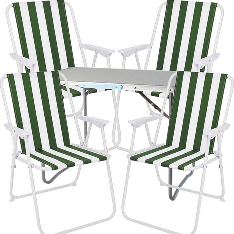 5-teiliges Campingmöbel Set 80x60x68cm-MMC330871+4xMPO2600GW (1/4)