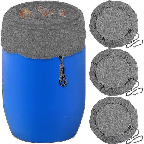 Lot gratuit de 3 filets de protection en maille pour récupérateurs d'eau de pluie, seaux et réservoirs, outil de récupération d'eau de pluie pour jardin extérieur (1/5)