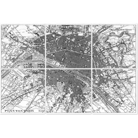 Stickers pour Carrelage Noir et Transparent Paris - Set de 6 (1/3)