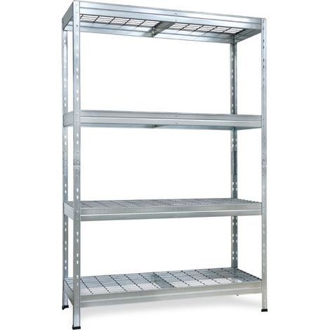 ÉTAGÈRE S/T 4B GALVANISÉE - 180X120X45