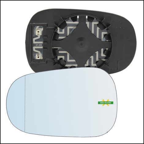 Piastra retrovisore asferica termica lato sx-guidatore per renault clio i (b/c) (1/3)