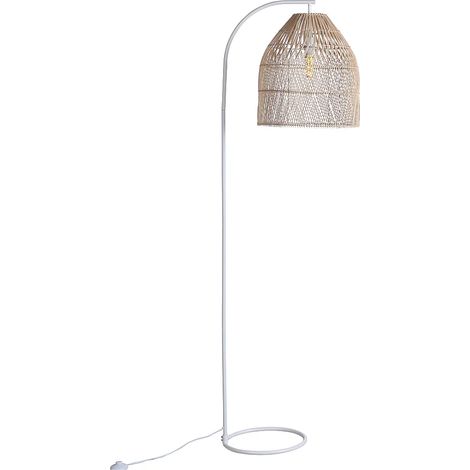 Lampada da terra H.177 cm Etnica in Ferro e Giunco Naturale - PARNAIBA (1/5)