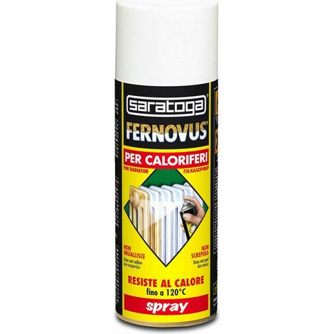 SARATOGA FERNOVUS SPRAY PER CALORIFERI BIANCO BRILLANTE 400ML (1/4)