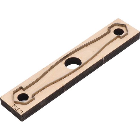 Moule de Découpe en Cuir Réutilisable pour Artisanat DIY avec Base en Bois Épais (1/5)