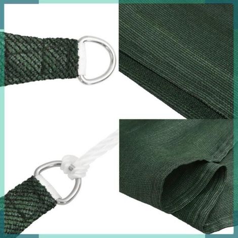 311488 Voile d'ombrage 160 g/m² Vert foncé 3/4x2 m PEHD (1/5)
