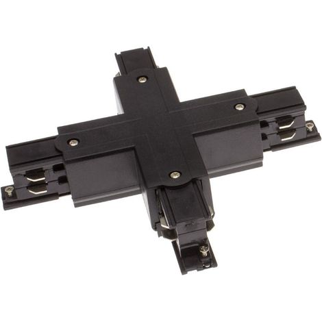 Connecteur Type X pour Rail Triphasé  Noir