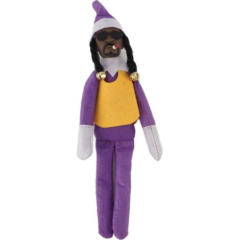 Poupée elfe noire de Noël en résine et feutre, jouet hip hop, décoration de fête pour maison, porche, bureau, festival (1/5)