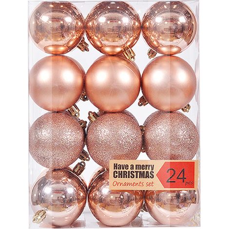 Boule De Décoration - Pour Arbre De Noël - Festif - Intérieur Extérieur - Lot De 12 (1/5)