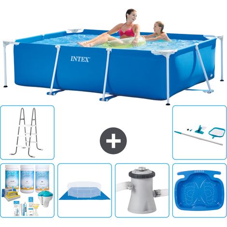 Intex Piscine Tubulaire Rectangulaire - 220x150x60 cm - 7-pièces S20821 (1/5)