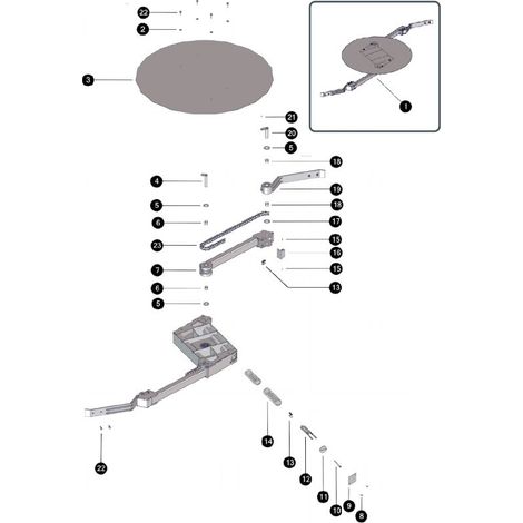 ETA Rollenkette für Knickarm BG.2  - 75164