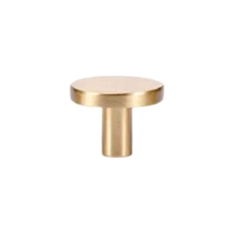 pomos de latón para muebles, tiradores redondos para cajones y puertas con tornillos de 25 mm, 25x20 mm (1/4)