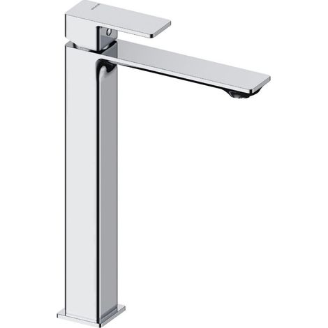 Robinet mitigeur lavabo réhaussé CUBO Chromé brillant (1/5)