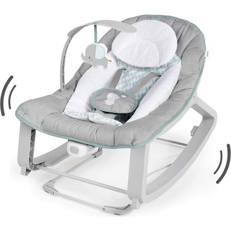 INGENUITY Transat bébé à bascule évolutif Keep Cozy Weaver 3 Positions: cadeau bébé, 0M+ jusqu'à 18kg (1/5)