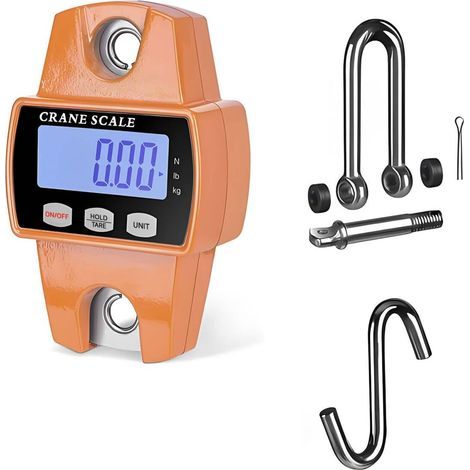 Balance Numérique Suspendue 300 kg – Mini Grue Portable avec Crochets, Écran LCD, Haute Précision, Balance de Pêche, Ferme, Chasse, Extérieur (1/5)