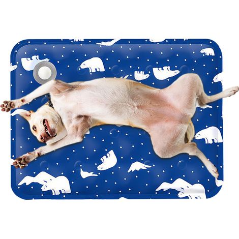 Tapis jaune pour chien 60 x 90 cm - Gel auto-rafraîchissant, idéal pour rafraîchir les chiens et les chats (rafraîchissant) (1/5)