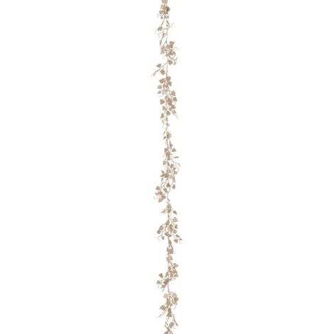 Paris Prix - Guirlande De Noël Déco feuiles 180cm Or (1/2)