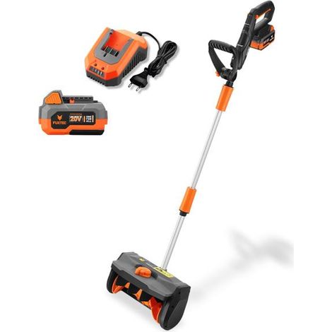 Spazzaneve FUXTEC a batteria FX-E1SCH20SET, pala da neve elettrica da 20V con batteria 4Ah e caricatore, larghezza 30 cm, getto fino a 6m, Silenzioso e leggero, Avviamento elettrico (1/5)
