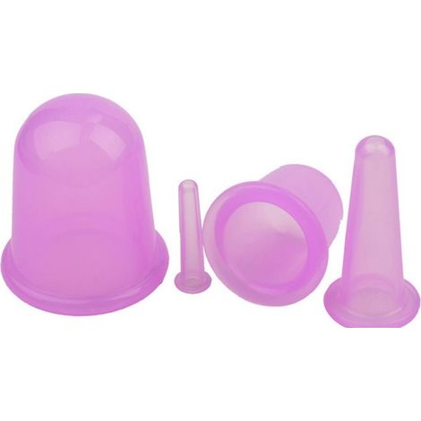 Kit de ventouses (lot de 4) - Ventouses à vide pour massage / traitement de la cellulite-AquaForge (1/3)