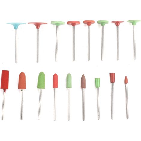 17 pièces Tête de Polissage pour Bijoux, Roue de Meulage et Lustrage, Accessoire de Fabrication de Bijoux