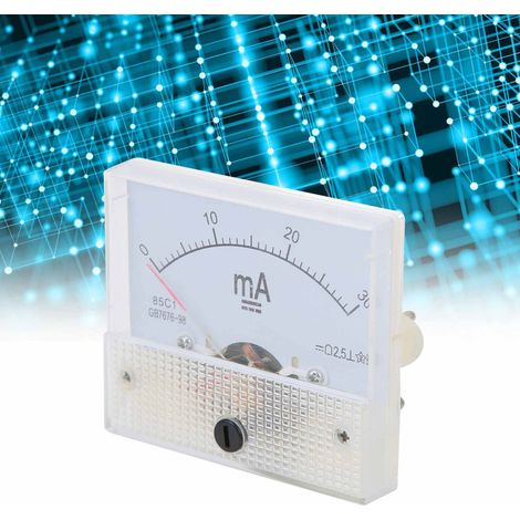 LiebeWH Analog-Amperemeter 85C1 DC 0-30mA DC Zeiger-Amperemeter Strommessgerät mit einfacher Struktur. (1/5)