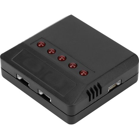 Chargeur de batterie au lithium 3,7 V, hub de charge universel équilibré pour 1 à 5 batteries de drone avec protection (chargeur) (1/5)