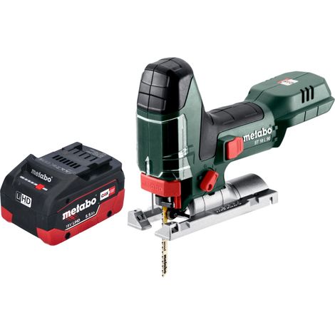 Scie sauteuse sans fil Metabo ST 18 L 90 18 V 90 mm + 1 batterie LiHD 5,5 Ah - sans chargeur