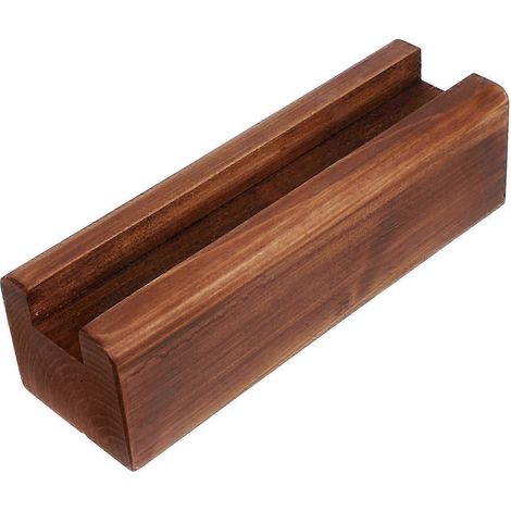 Multifunktionaler Spiegelständer mit Schlitzen, rutschfester Holzsockel – 25,00 x 8,00 x 7,00 cm (1/4)