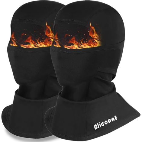 Sturmhaube Winter Balaclava Herren Damen Winddicht Warm Skimaske Fahrrad Atmungsaktiv Schwarz (1/5)