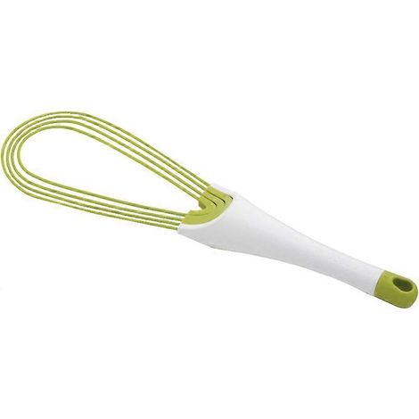 Fouet Twist - fouet plat et fouet ballon - Convient aux ustensiles de cuisine antiadhésifs, en silicone, vert (1/5)
