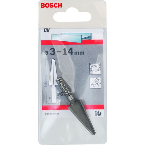 Broca para chapa cilíndrica 3-14 mm 58 mm 6 mm  BOSCH 2608596668 (1/2)