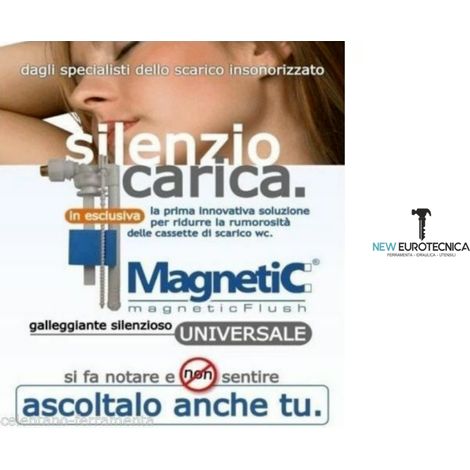 Valvola galleggiante scarico water cassetta wc 3/8 silenzioso bampi magnetic