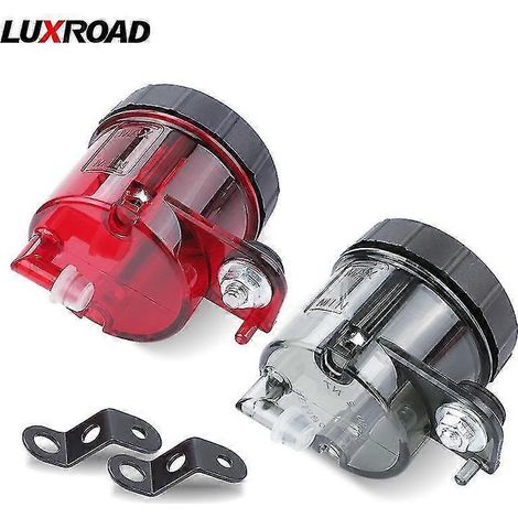 Réservoir de liquide de frein universel avant pour moto, support de maître-cylindre d'embrayage, accessoires moto, noir et rouge - 1 pièce, noir (1/5)
