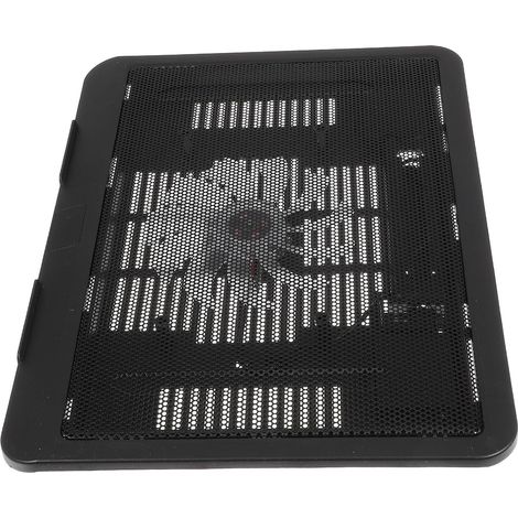 Silencieux Support de Refroidissement pour Ordinateur Portable avec Ventilation Métallique et USB Noir (1/5)