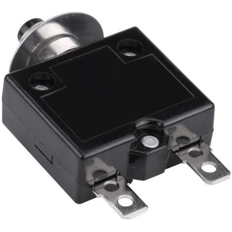 Circuit Breaker Thermal Reset Switch, 125-250V AC 50V DC Current Overload Protection Push Button Circuit Breaker(10 Amps) (1/4)
