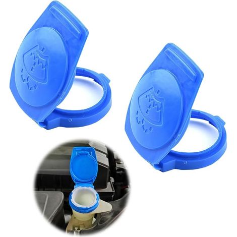 3Q0955455 Lot de 2 couvercles de réservoir de lave-glace pour Skoda/Porsche Cayenne/Volkswagen/Audi/Passat, Accessoires pour réservoir de lave-glace (1/5)