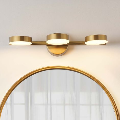 Applique triple laiton LED intégrée 3 spots orientables - Syloria