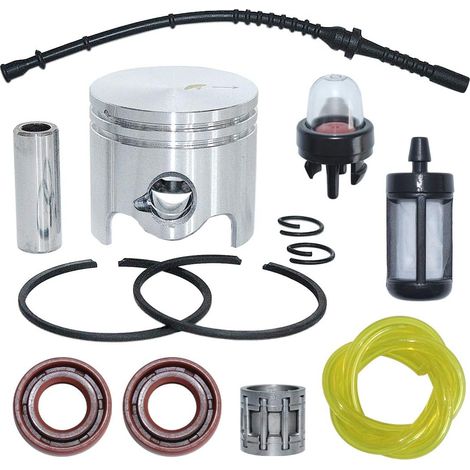 Kit de piston 38mm, fil de filtre à carburant, joint d'huile, ampoule de démarrage pour Stihl FS200 FS 200 Moteur 4134 030 2010, 9640 003 1195 (1/5)