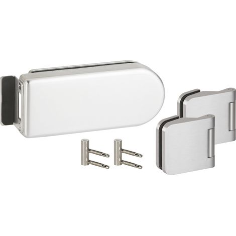 HERMAT Ganzglas Gegenkasten-Set VENEZIA 6014/6315/HZ.GK, Edelstahl