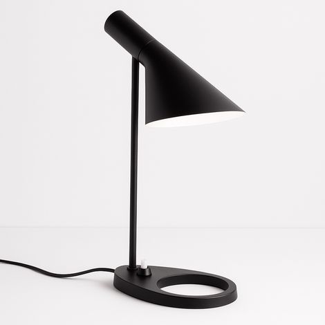 Barcelona Led – Lampe à poser noire 550mm – Abat-jour ajustable pour éclairage ciblé – Aluminium – IP20 pour intérieur – Douille E27 compatible LED (1/10)