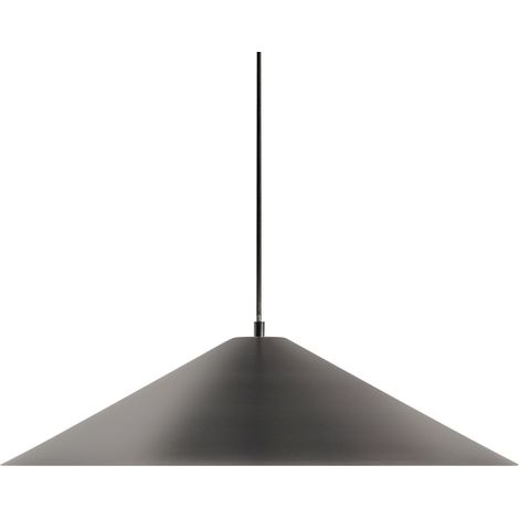 Lampada a sospensione in metallo stile moderno metà secolo ferro nero Raspaculo