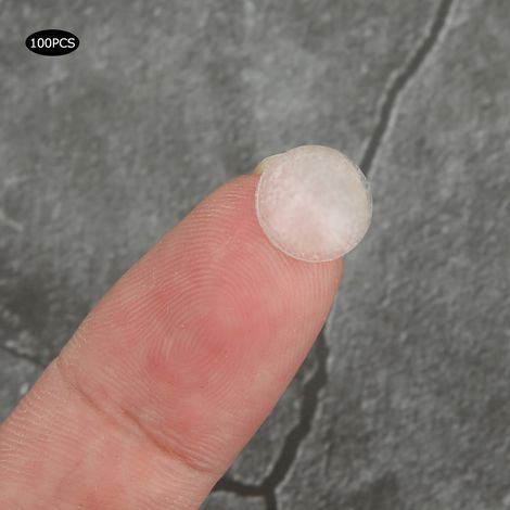 200 pièces patins de meuble adhésifs en silicone transparent antidérapants pour pieds de meubles et usage domestique 10x3 mm (1/5)