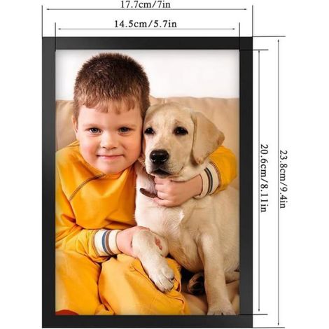 Cadre Magnetique A5 - PVC Transparent - Pour Peinture Au Diamant Et Photos - Auto-Adhesif - 10 Unites (1/5)