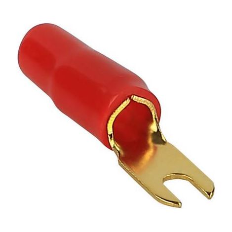 Kash Cosse à fourche 20 mm² Ø du trou=4 mm partiellement isolé rouge 1 pc(s) W588171 (1/2)