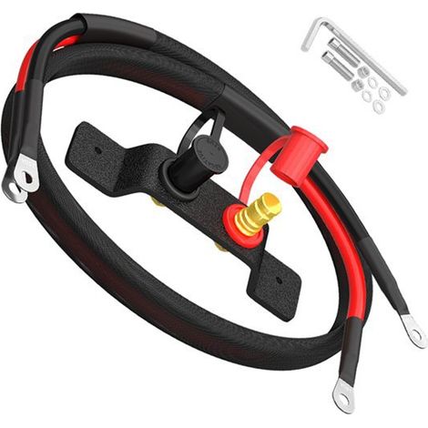 The BCP-1K battery jump starter kit includes cables and mounting brackets and is suitable for UTVs, ATVs, boats, etc. (1/5)